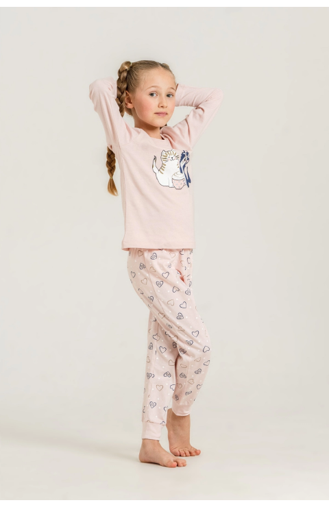 Rolypoly Rp3902-G  Kız Çocuk Uzun Kol Pijama Takım