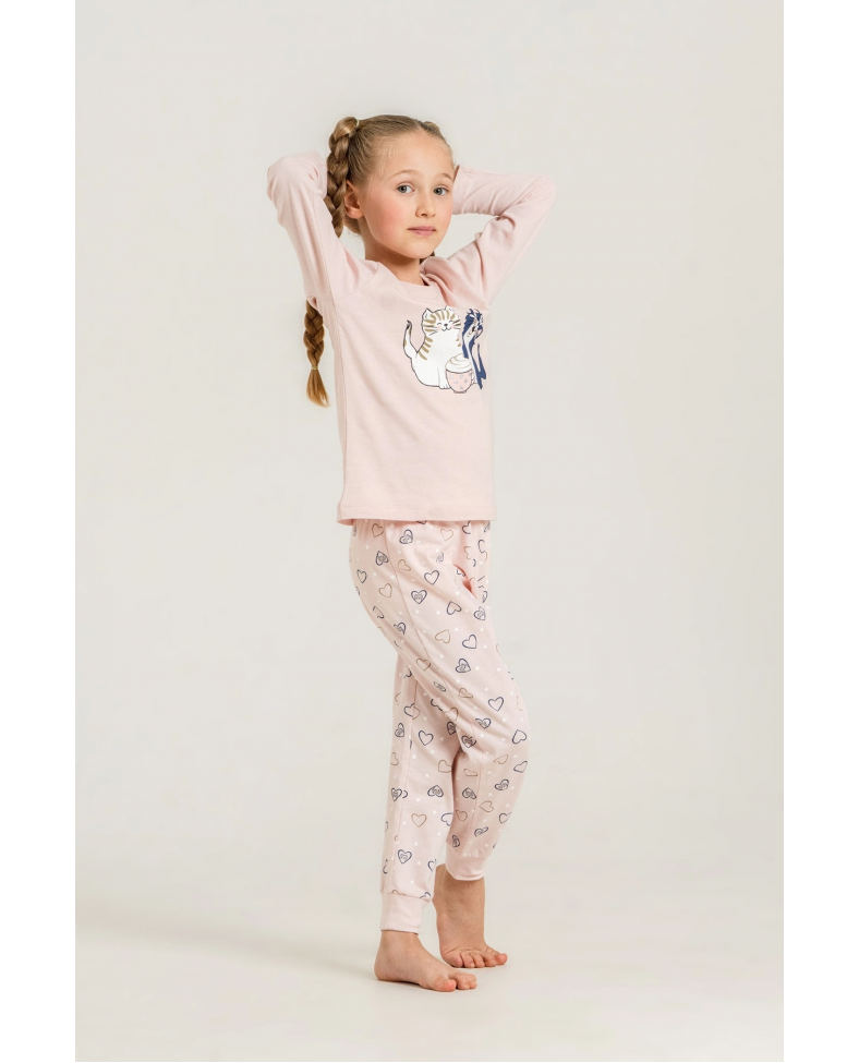 Rolypoly Rp3902-G  Kız Çocuk Uzun Kol Pijama Takım