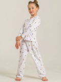Rolypoly Rp3913-G  Kız Çocuk Gömlek Pijama Takım