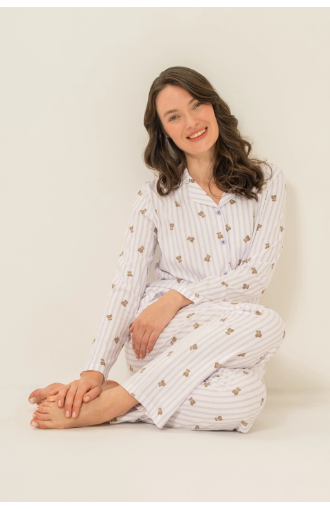 Rolypoly  Rp3913-S Kadın Gömlek Pijama Takım