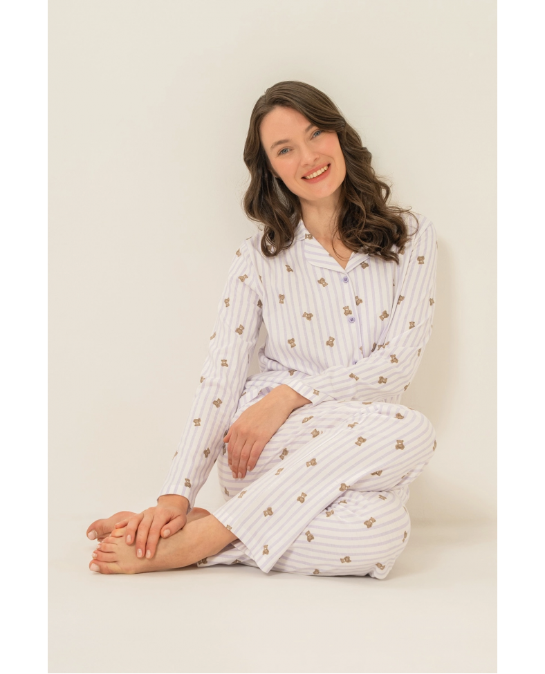 Rolypoly  Rp3913-S Kadın Gömlek Pijama Takım