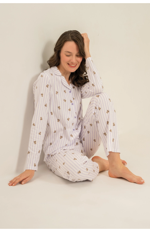 Rolypoly  Rp3913-S Kadın Gömlek Pijama Takım