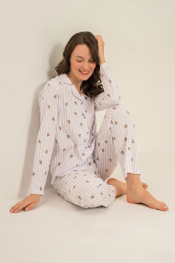 Rolypoly  Rp3913-S Kadın Gömlek Pijama Takım
