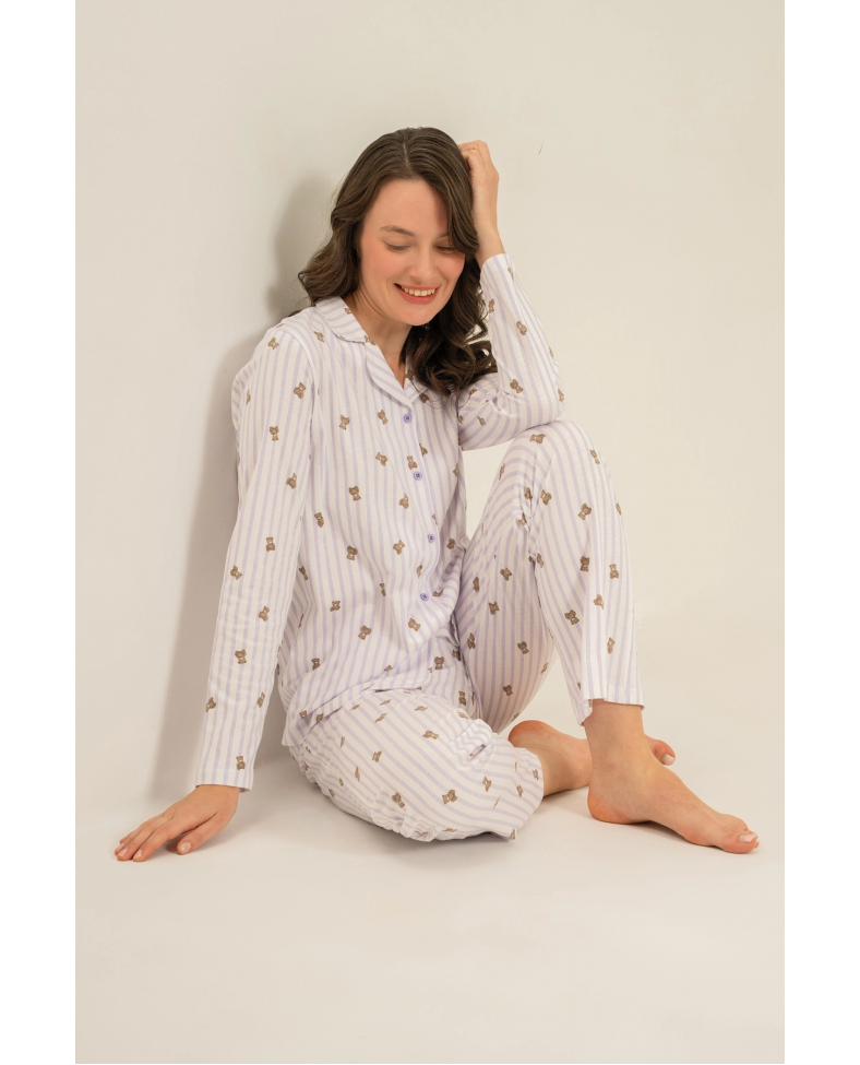 Rolypoly  Rp3913-S Kadın Gömlek Pijama Takım