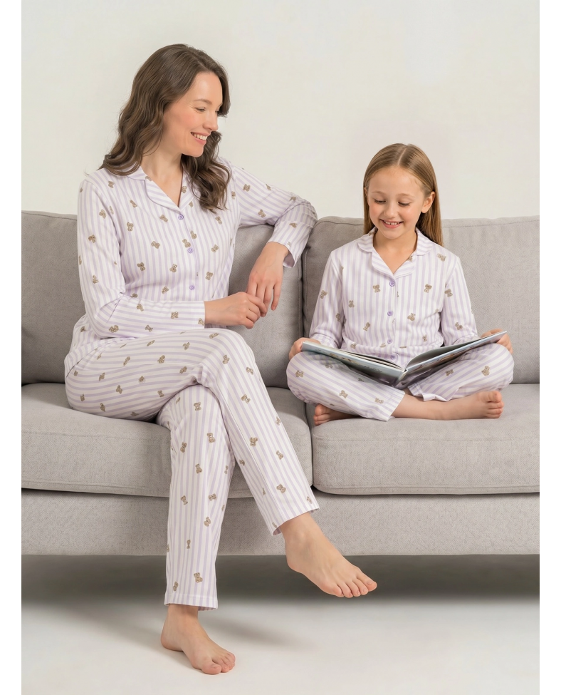 Rolypoly  Rp3913-S Kadın Gömlek Pijama Takım
