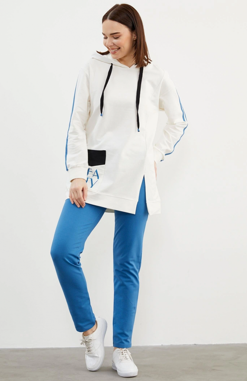 Sementa 76137 Kapüşonlu Oversize Eşofman Takım