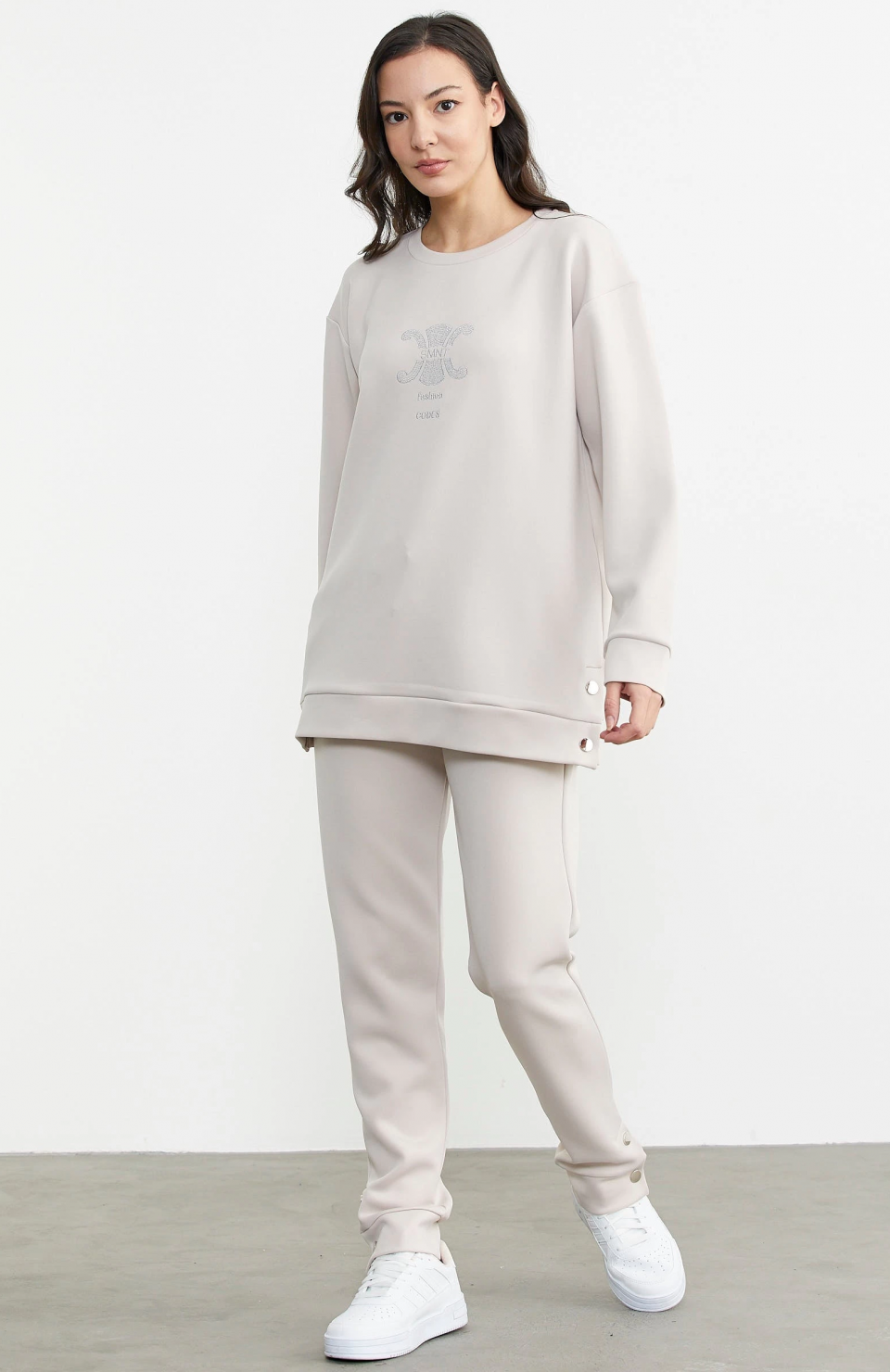 Sementa 76311 Taş Detaylı Rahat Kalıp Eşofman Takım