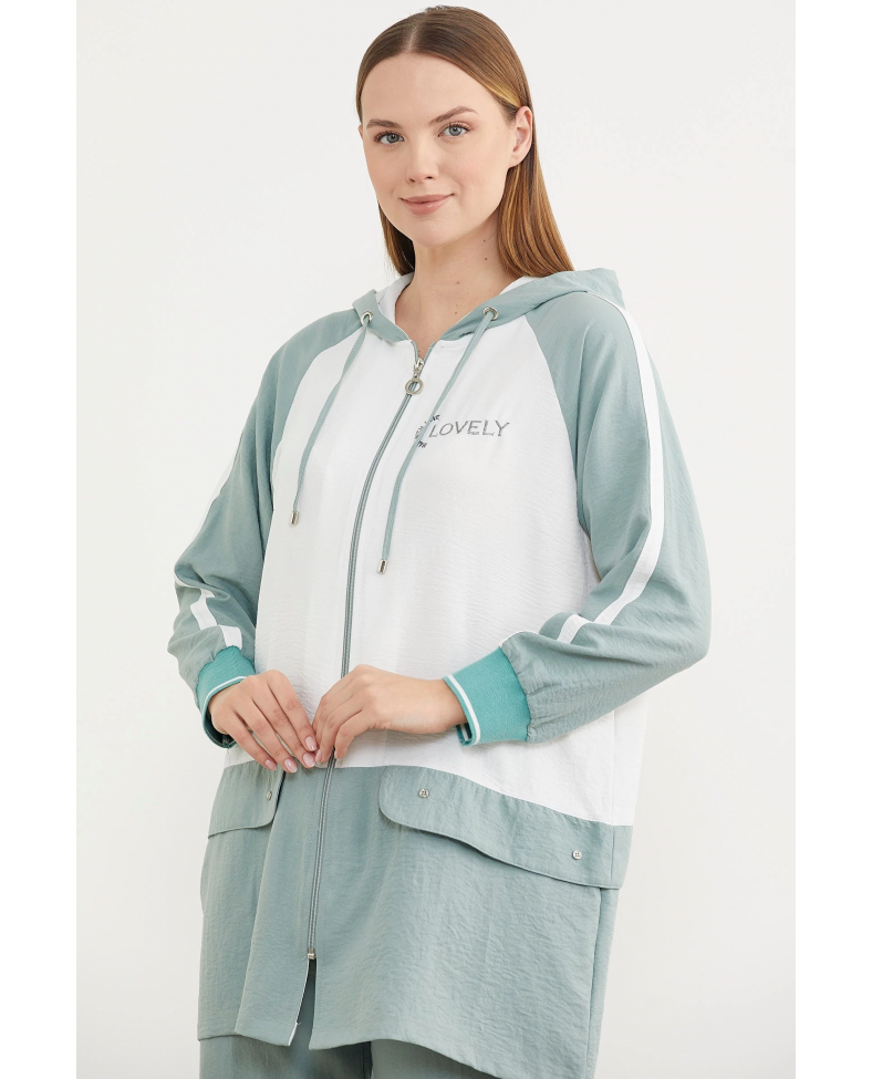 Sementa 76318 Fermuarlı Tunik Krep Takım