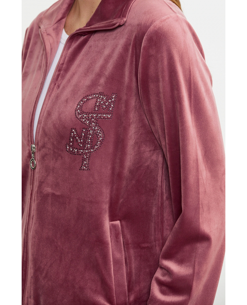 Sementa 76387 Fermuarlı Kadife Tunik Eşofman Takım