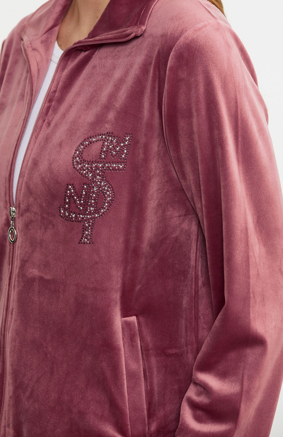 Sementa 76387 Fermuarlı Kadife Tunik Eşofman Takım