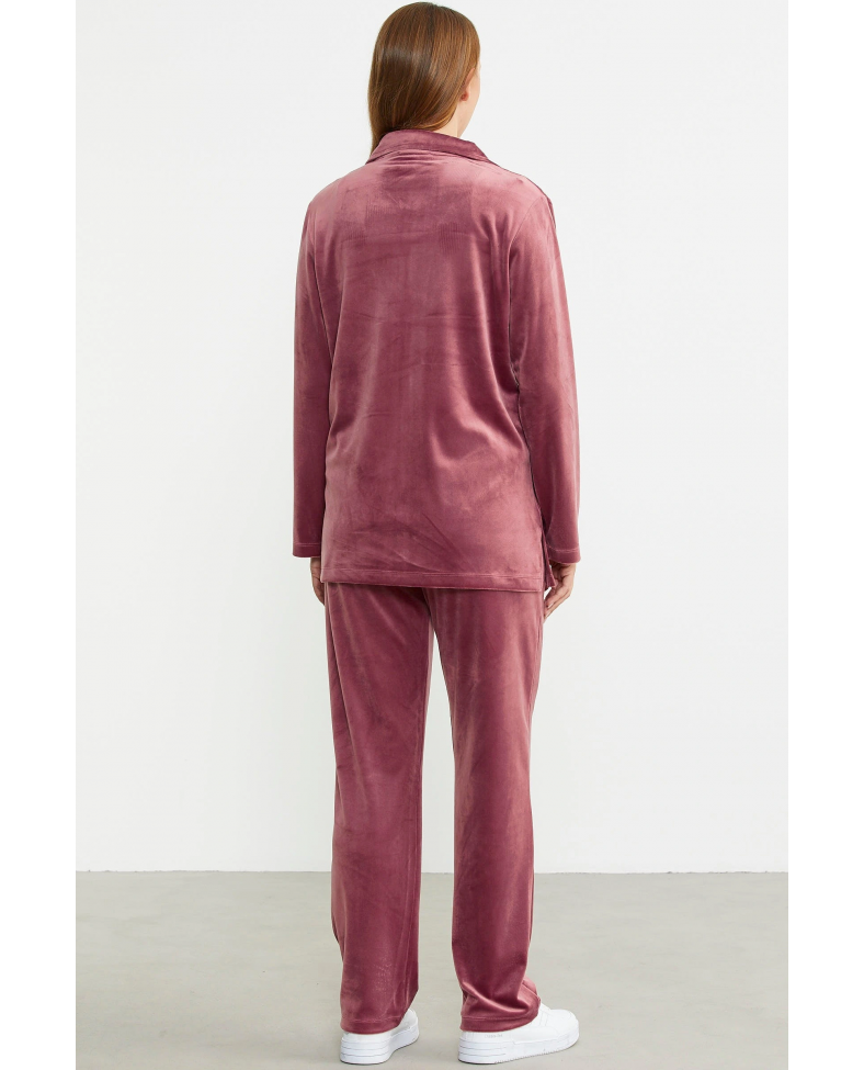 Sementa 76387 Fermuarlı Kadife Tunik Eşofman Takım