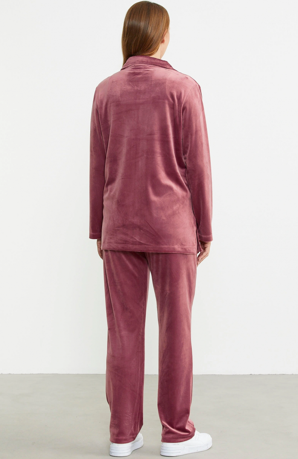 Sementa 76387 Fermuarlı Kadife Tunik Eşofman Takım