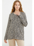 Sementa 76413 Rahat Kalıp Leopar Kombinli Pijama Takım