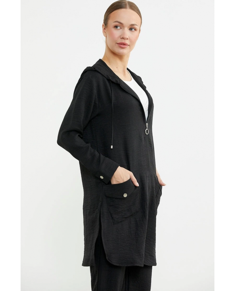 Sementa 76473 Büyük Beden Keten Görünümlü Üçlü Takım