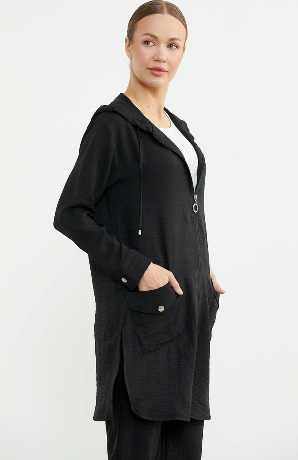 Sementa 76473 Büyük Beden Keten Görünümlü Üçlü Takım