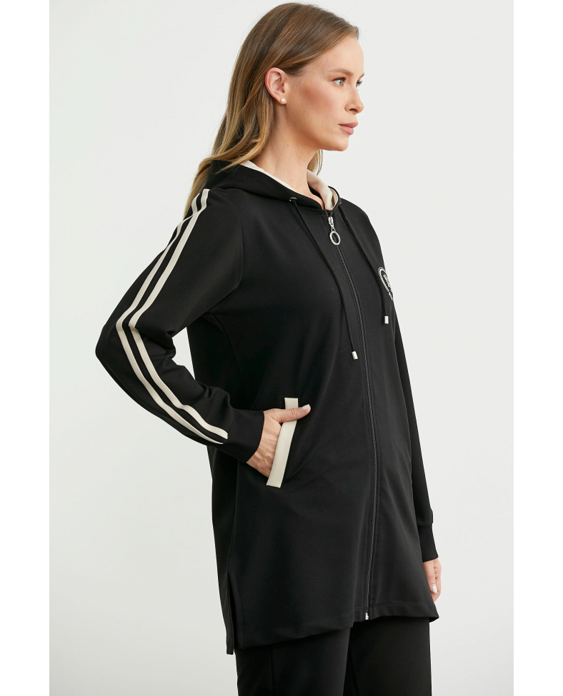 Sementa 76498 Kapüşonlu Tam Fermuarlı Eşofman Takım Somersan Giyim | Kadın, Erkek ve Çocuk Moda