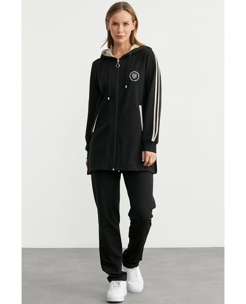 Sementa 76498 Kapüşonlu Tam Fermuarlı Eşofman Takım Somersan Giyim | Kadın, Erkek ve Çocuk Moda