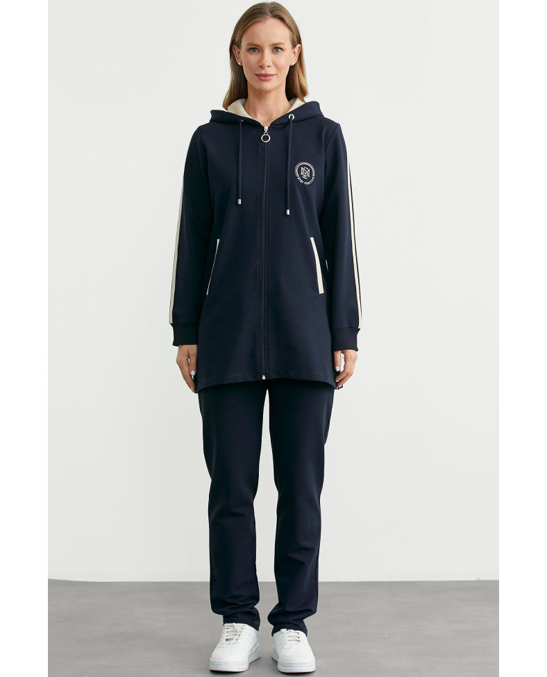 Sementa 76498 Kapüşonlu Tam Fermuarlı Eşofman Takım