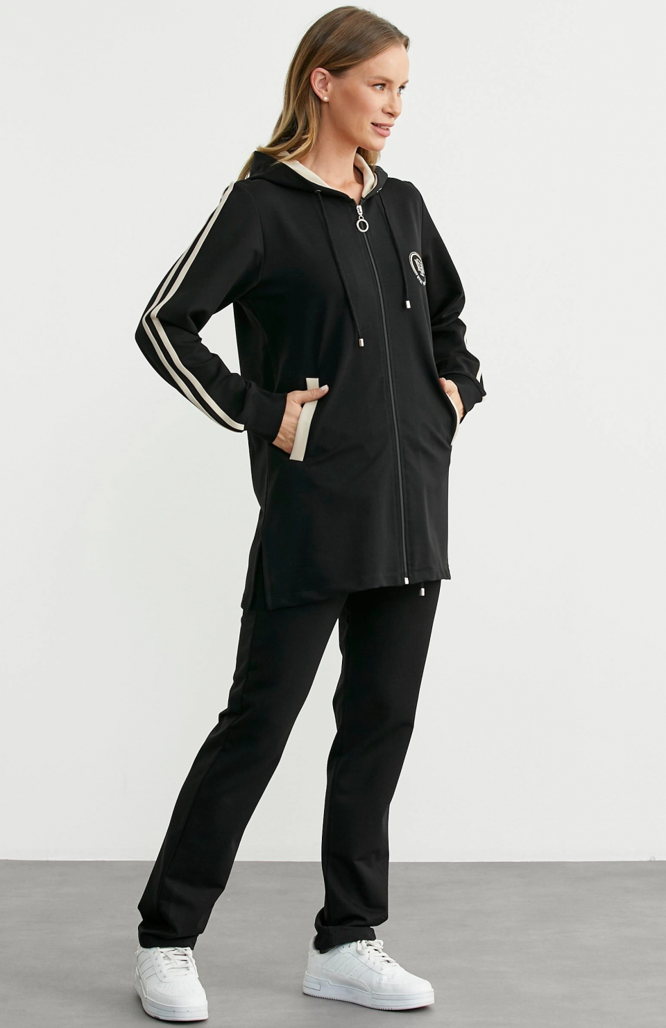 Sementa 76498 Kapüşonlu Tam Fermuarlı Eşofman Takım