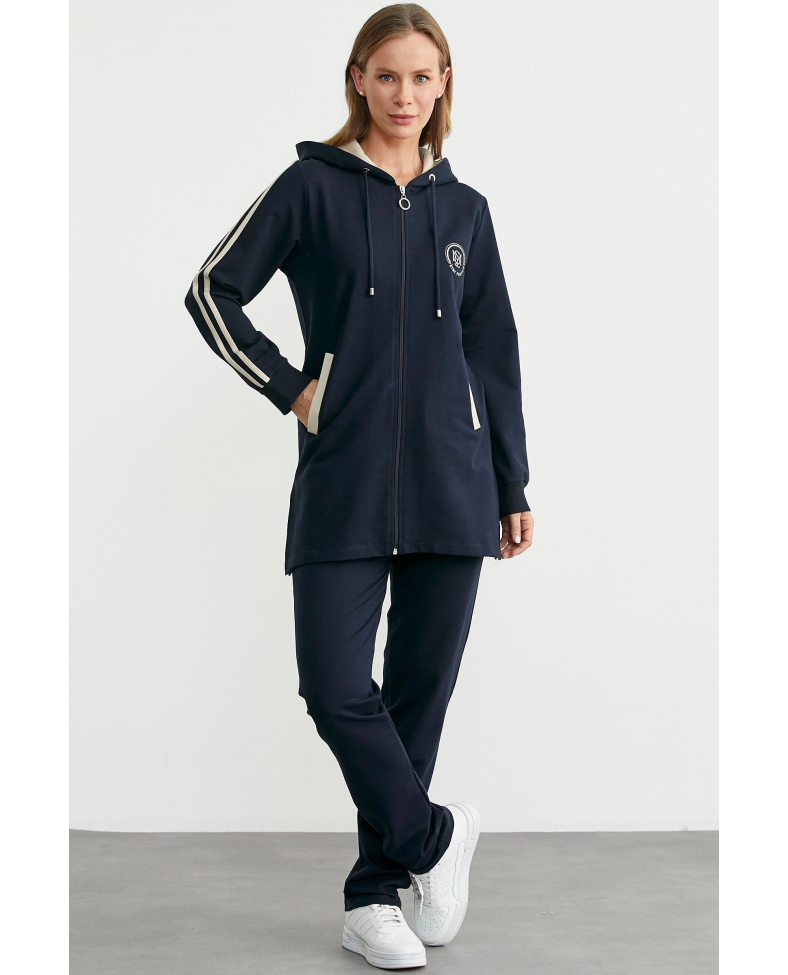 Sementa 76498 Kapüşonlu Tam Fermuarlı Eşofman Takım