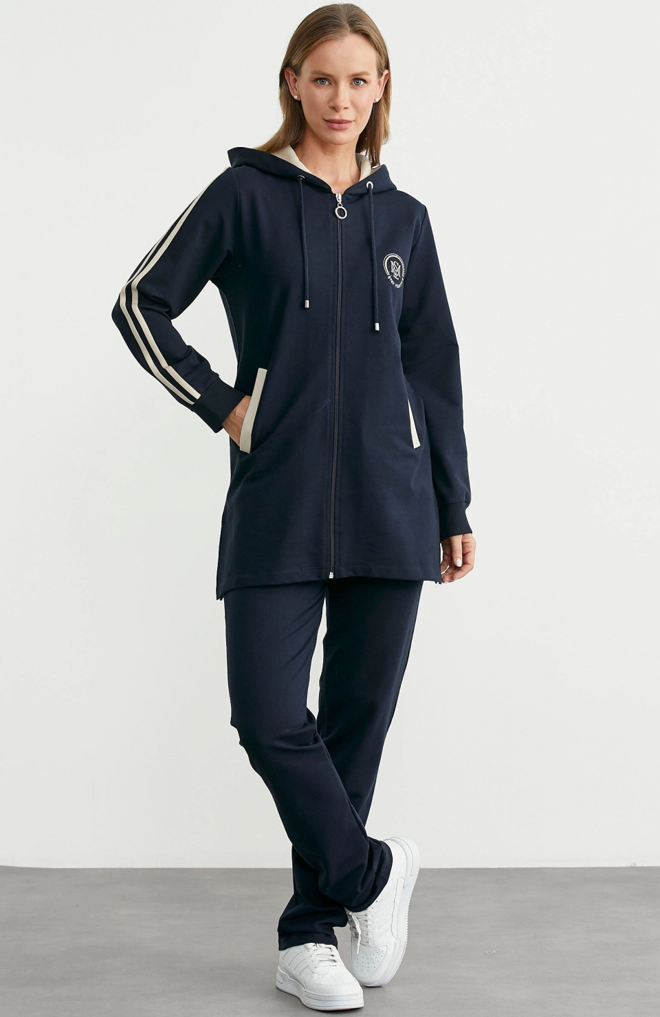 Sementa 76498 Kapüşonlu Tam Fermuarlı Eşofman Takım