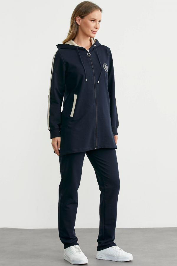 Sementa 76498 Kapüşonlu Tam Fermuarlı Eşofman Takım