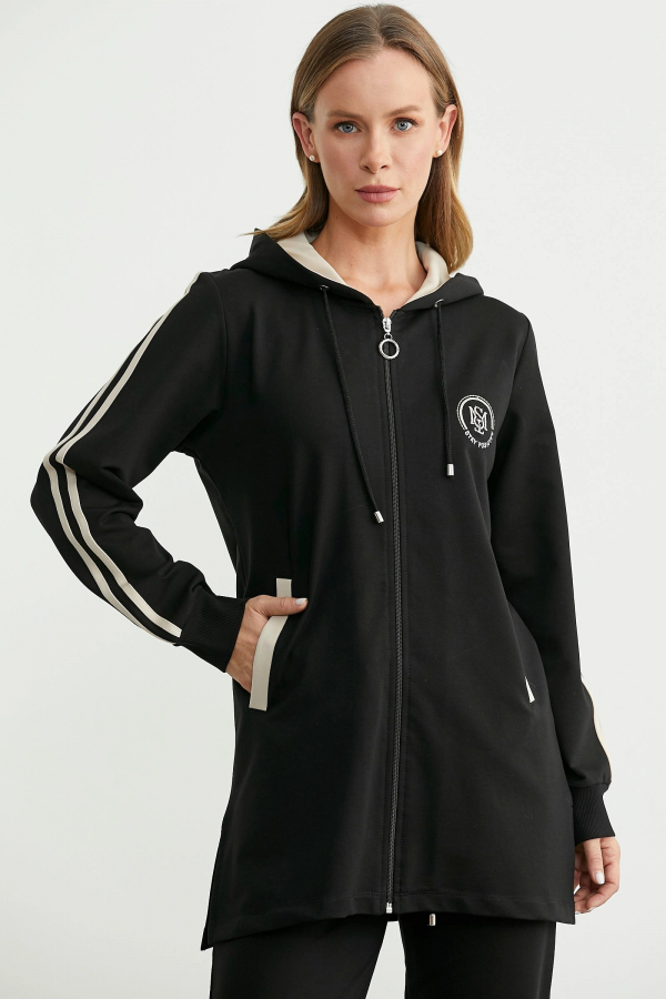 Sementa 76498 Kapüşonlu Tam Fermuarlı Eşofman Takım