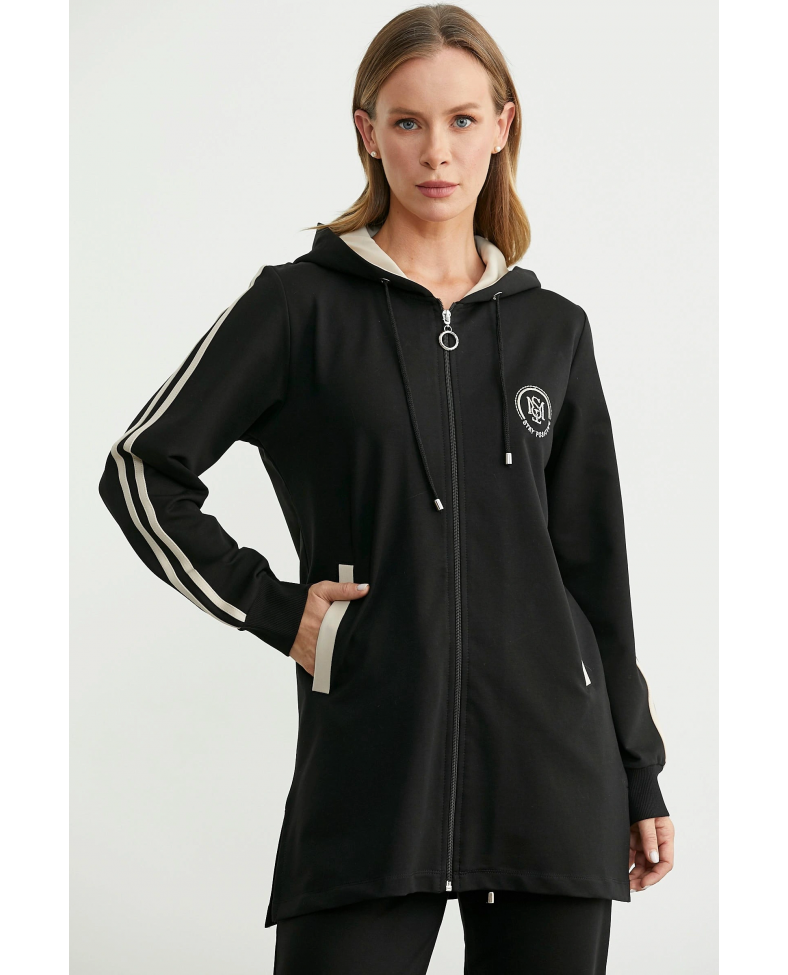 Sementa 76498 Kapüşonlu Tam Fermuarlı Eşofman Takım Somersan Giyim | Kadın, Erkek ve Çocuk Moda