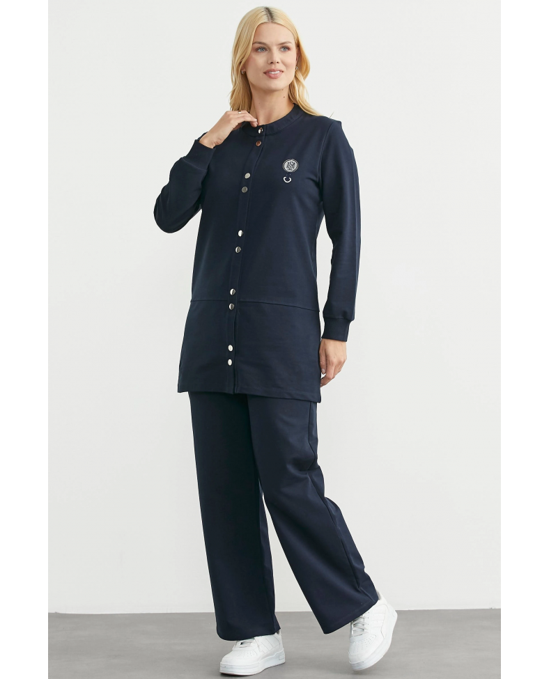 Sementa 76510 Çıtçıtlı Tunik Boy Eşofman Takım