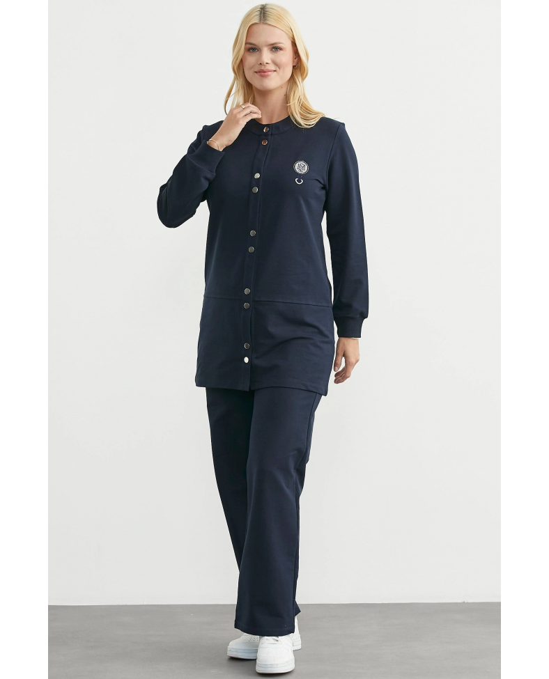 Sementa 76510 Çıtçıtlı Tunik Boy Eşofman Takım