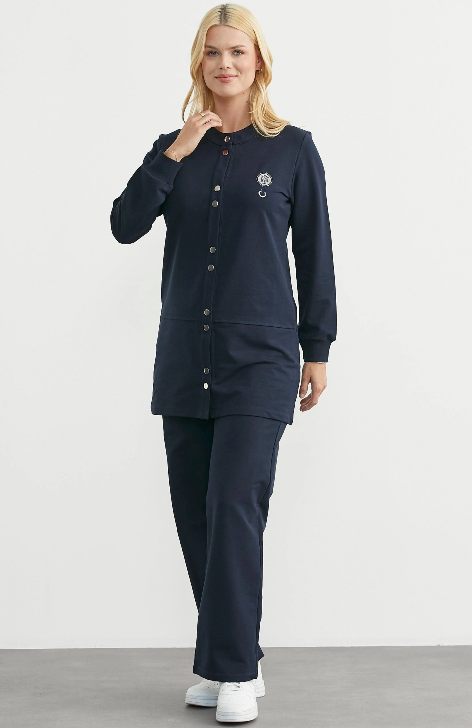 Sementa 76510 Çıtçıtlı Tunik Boy Eşofman Takım