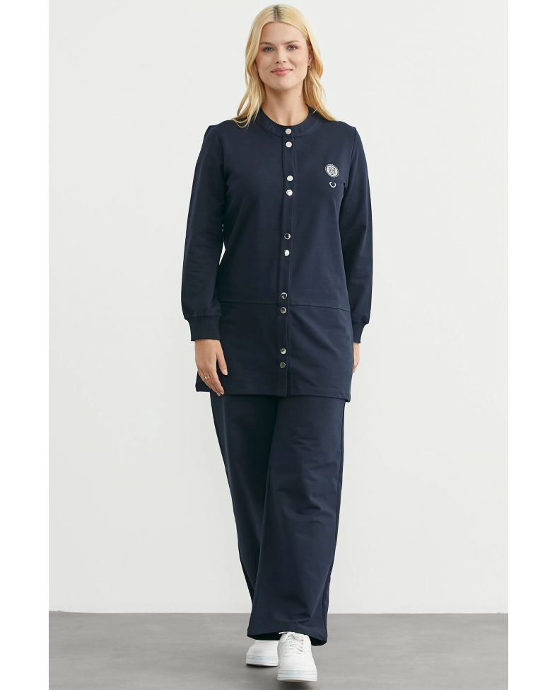 Sementa 76510 Çıtçıtlı Tunik Boy Eşofman Takım