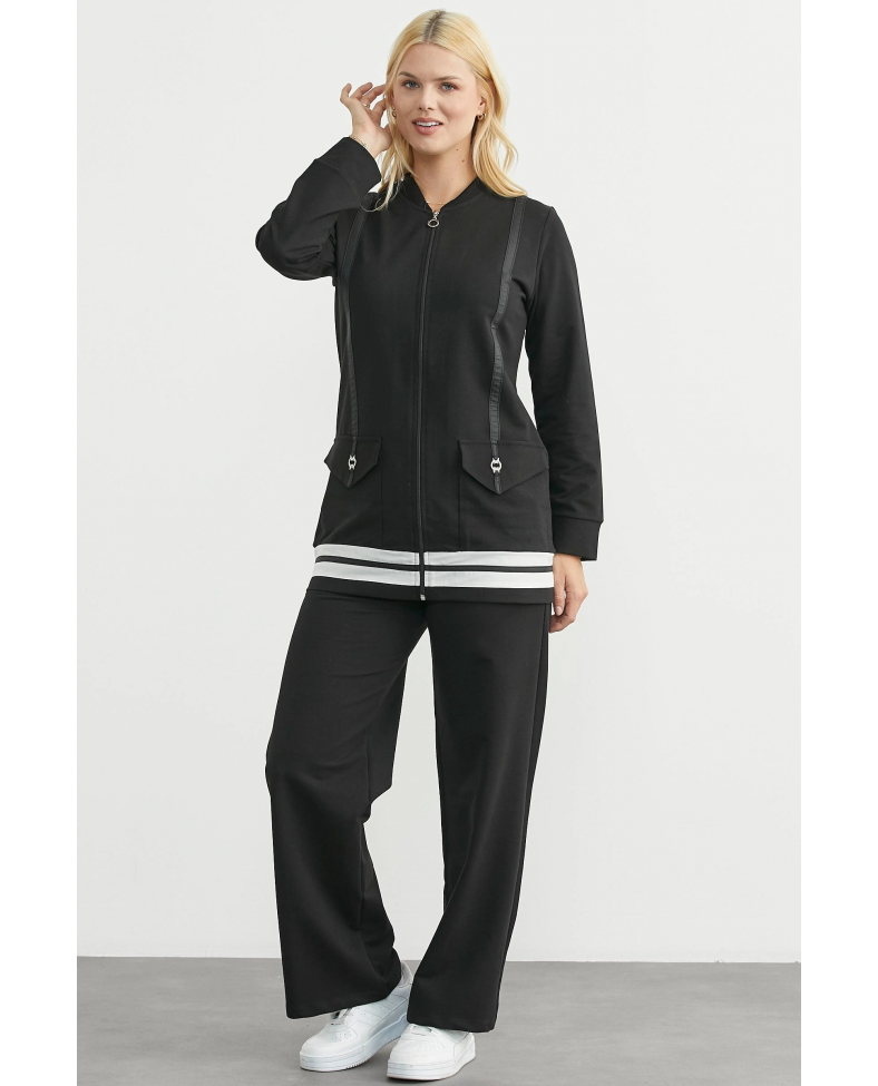 Sementa 76511 Tam Fermuarlı Tunik Eşofman Takım