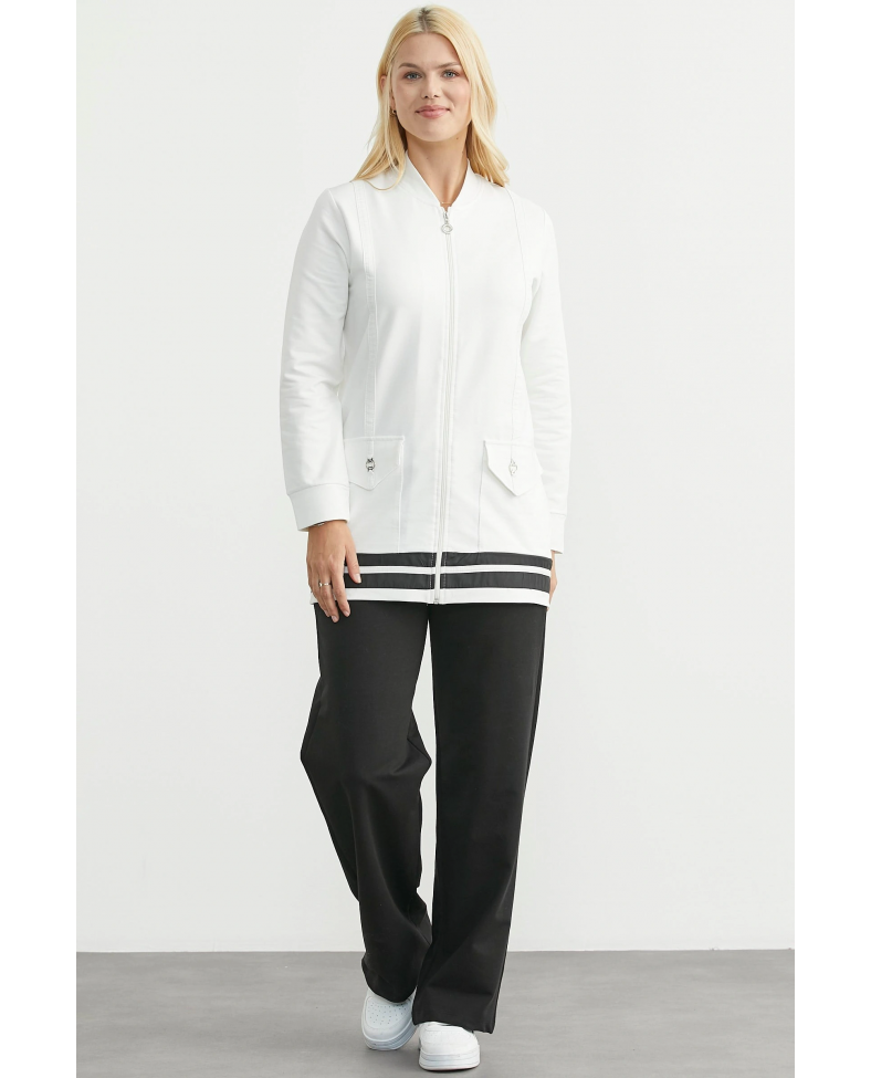 Sementa 76511 Tam Fermuarlı Tunik Eşofman Takım Somersan Giyim | Kadın, Erkek ve Çocuk Moda