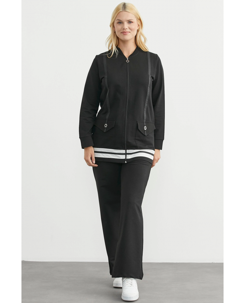 Sementa 76511 Tam Fermuarlı Tunik Eşofman Takım