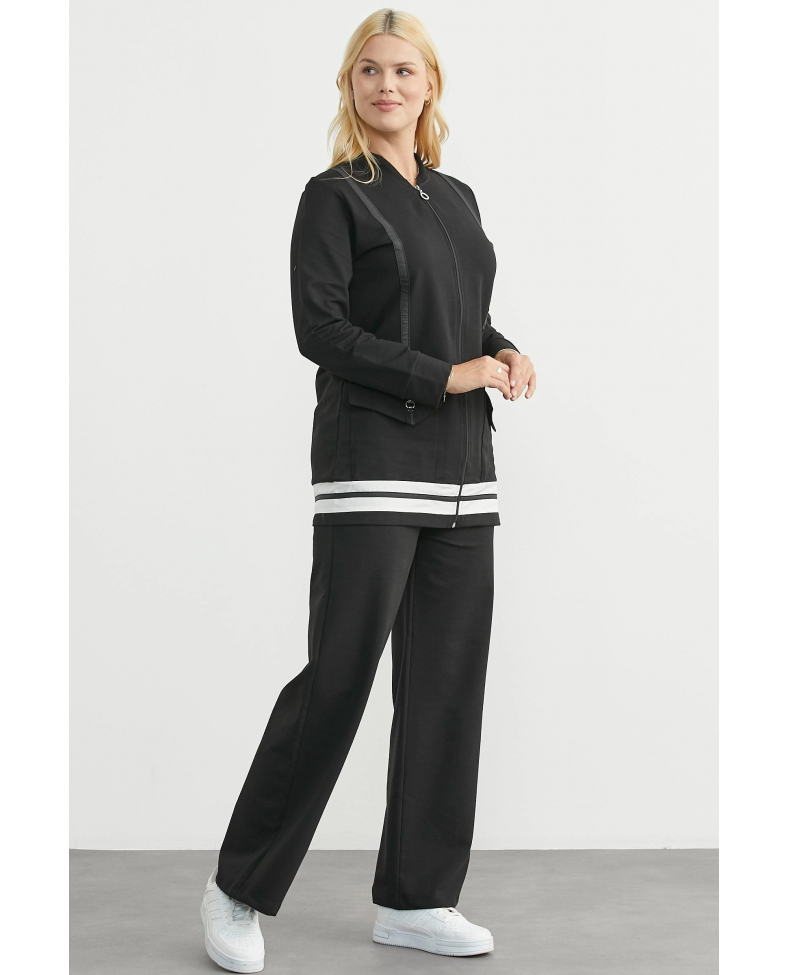 Sementa 76511 Tam Fermuarlı Tunik Eşofman Takım