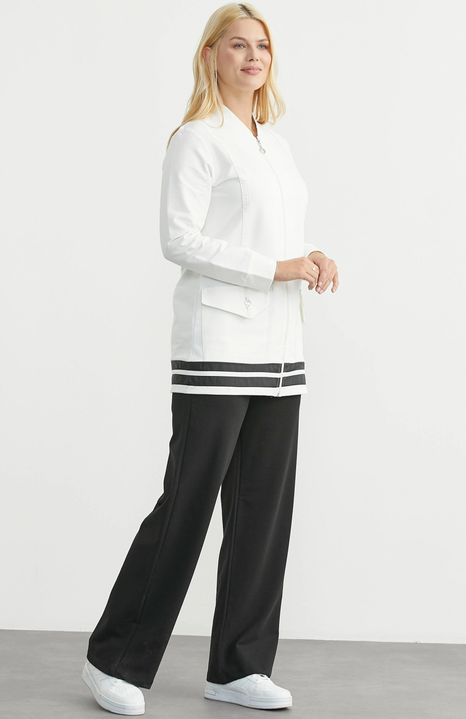 Sementa 76511 Tam Fermuarlı Tunik Eşofman Takım