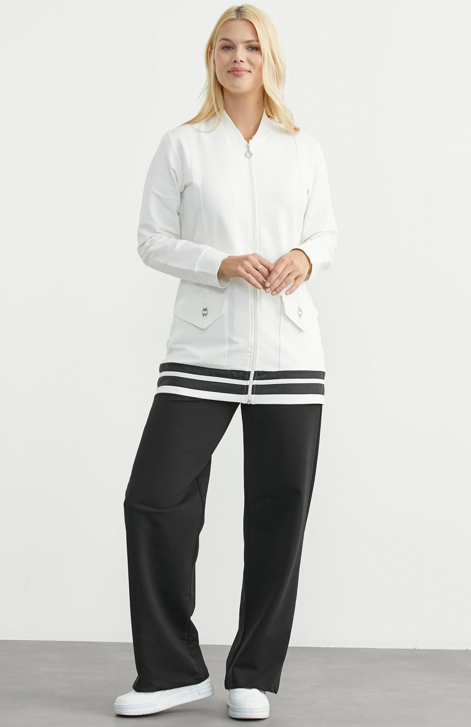 Sementa 76511 Tam Fermuarlı Tunik Eşofman Takım