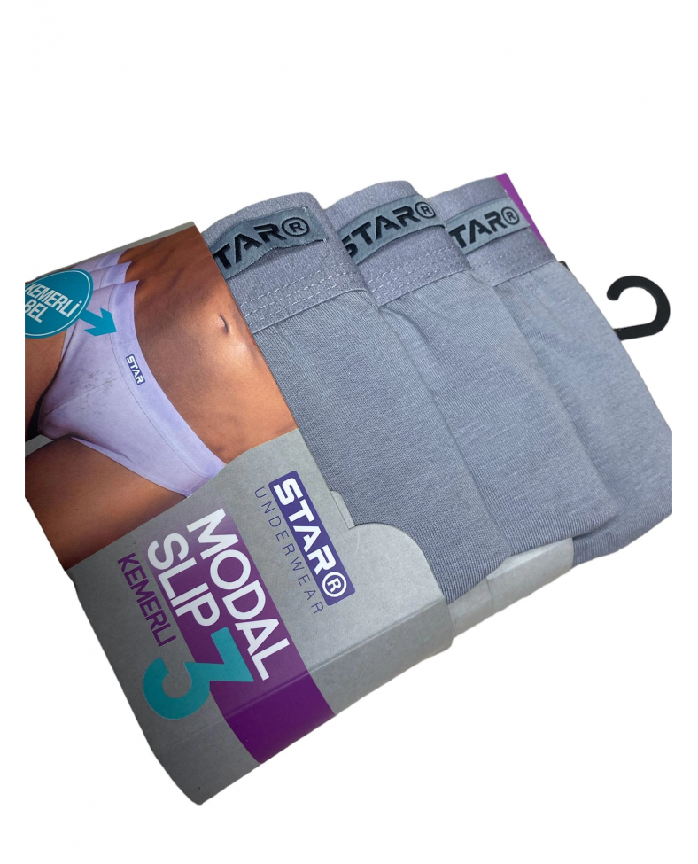 Star 109 Erkek 3'lü Modal Slip