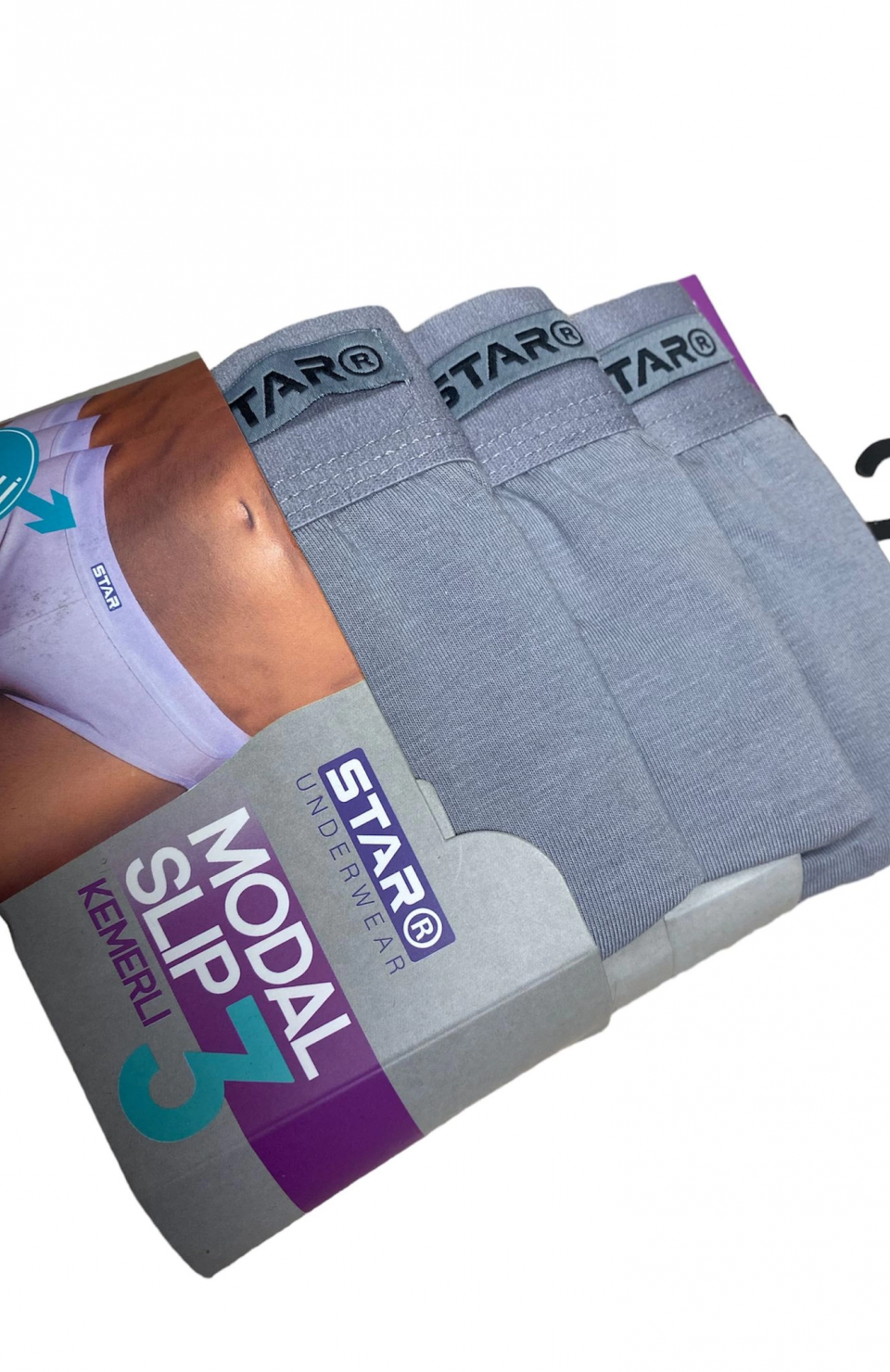 Star 109 Erkek 3'lü Modal Slip