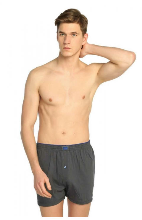 Tutku 0117 Erkek Penye Düz Boxer