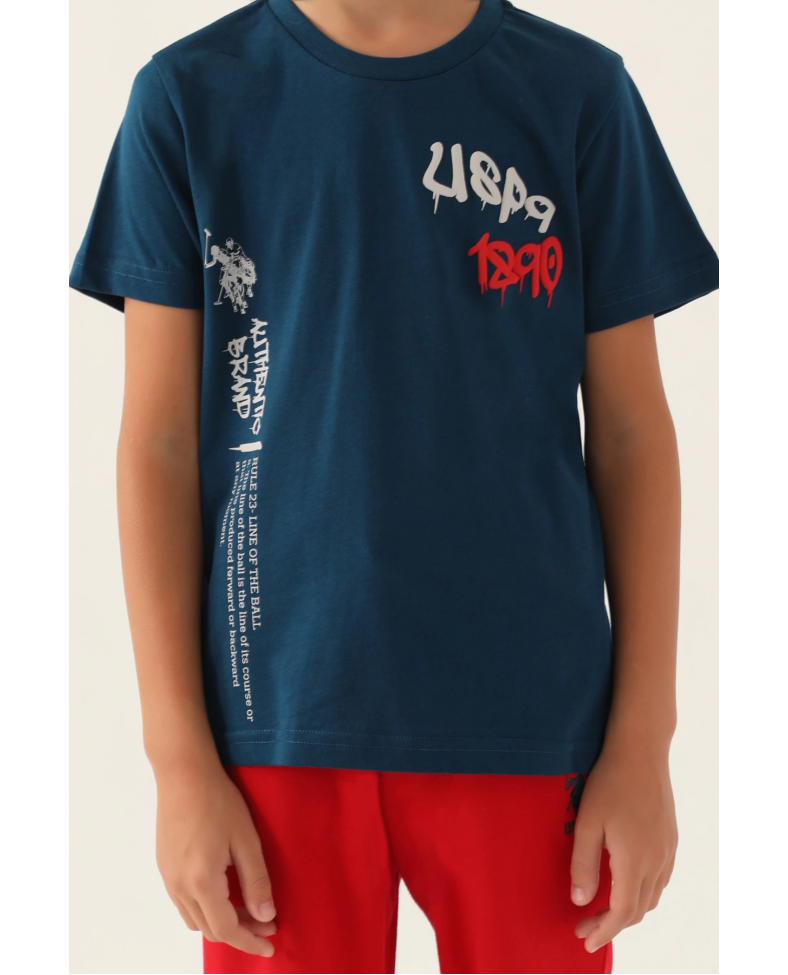 US Polo 1751-4 Erkek Çocuk Şort Takımı