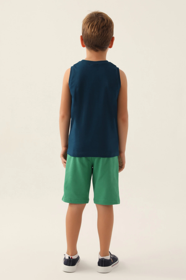 US Polo 1776-G Erkek Çocuk Şort Takımı