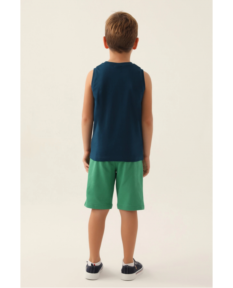 US Polo 1776-G Erkek Çocuk Şort Takımı