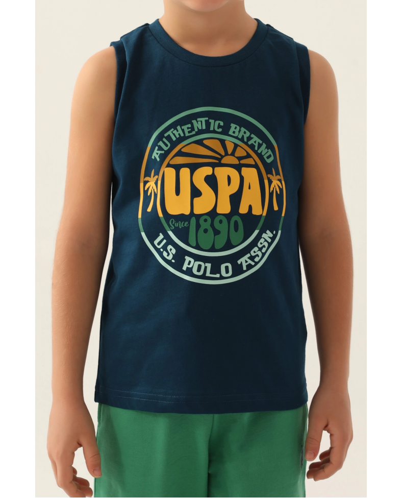 US Polo 1776-G Erkek Çocuk Şort Takımı