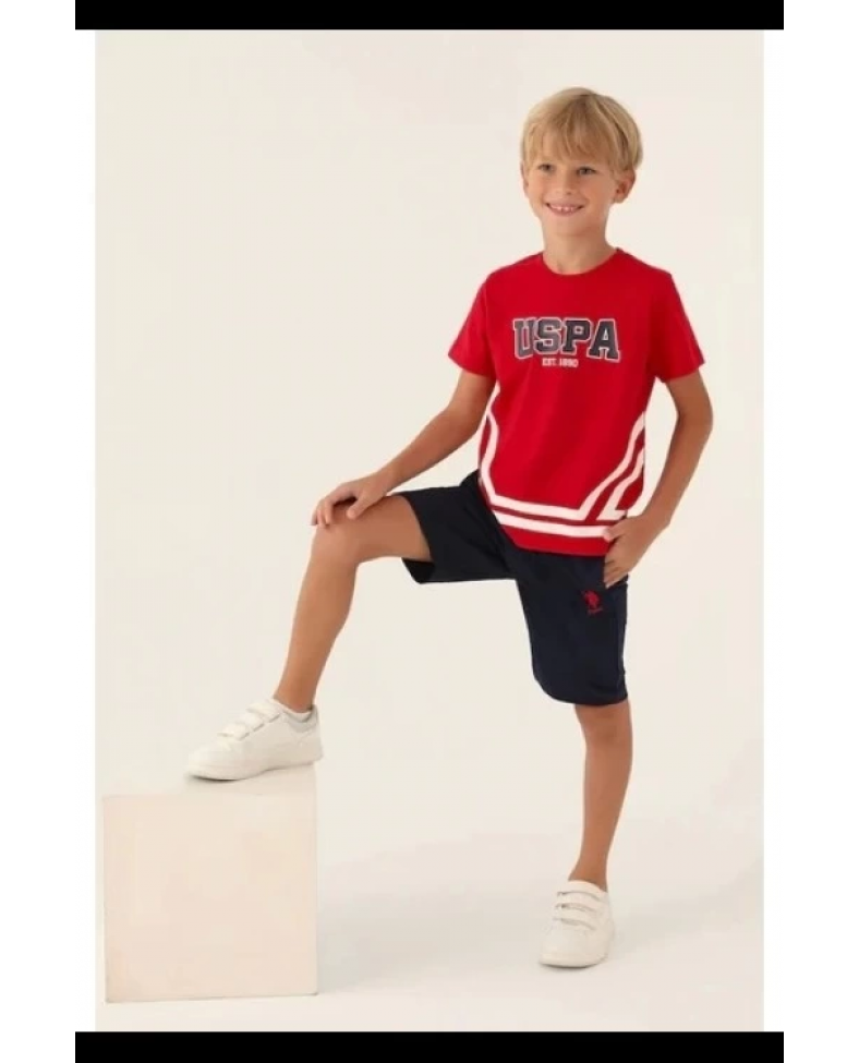 U.S. Polo Assn 1765-4 Erkek Çocuk Bermuda Takım