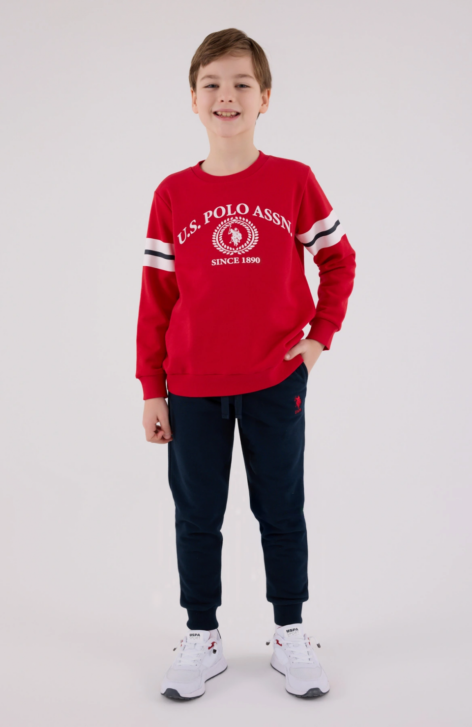 U.S. Polo Assn Kids 2201-G Erkek Çocuk Eşofman Takımı