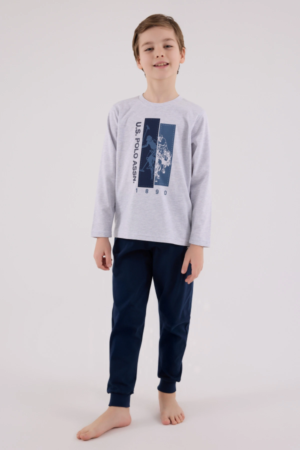 U.S. Polo Assn Kids 2206-4 Erkek Çocuk Pijama Takım