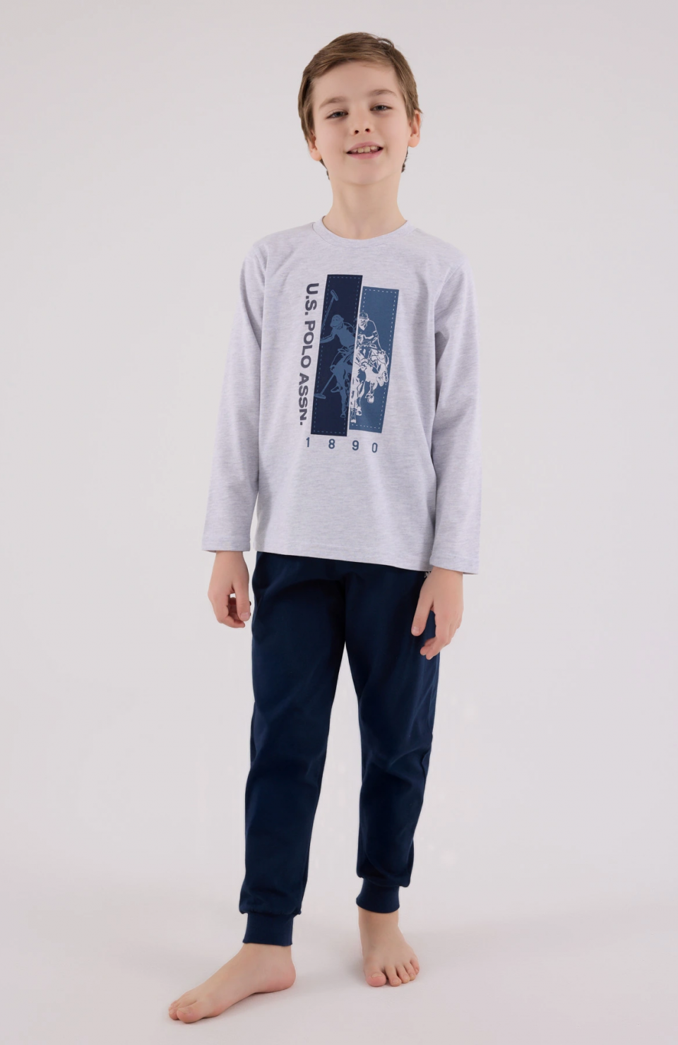 U.S. Polo Assn Kids 2206-4 Erkek Çocuk Pijama Takım