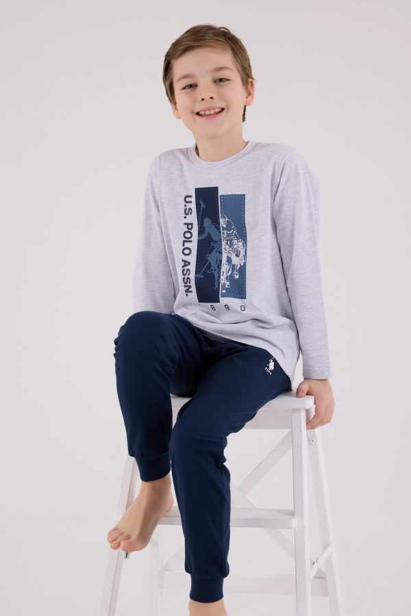 U.S. Polo Assn Kids 2206-4 Erkek Çocuk Pijama Takım